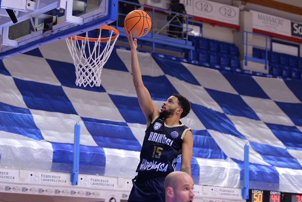 2-0 completato, Brindisi vince su Reggio Emilia 79-70