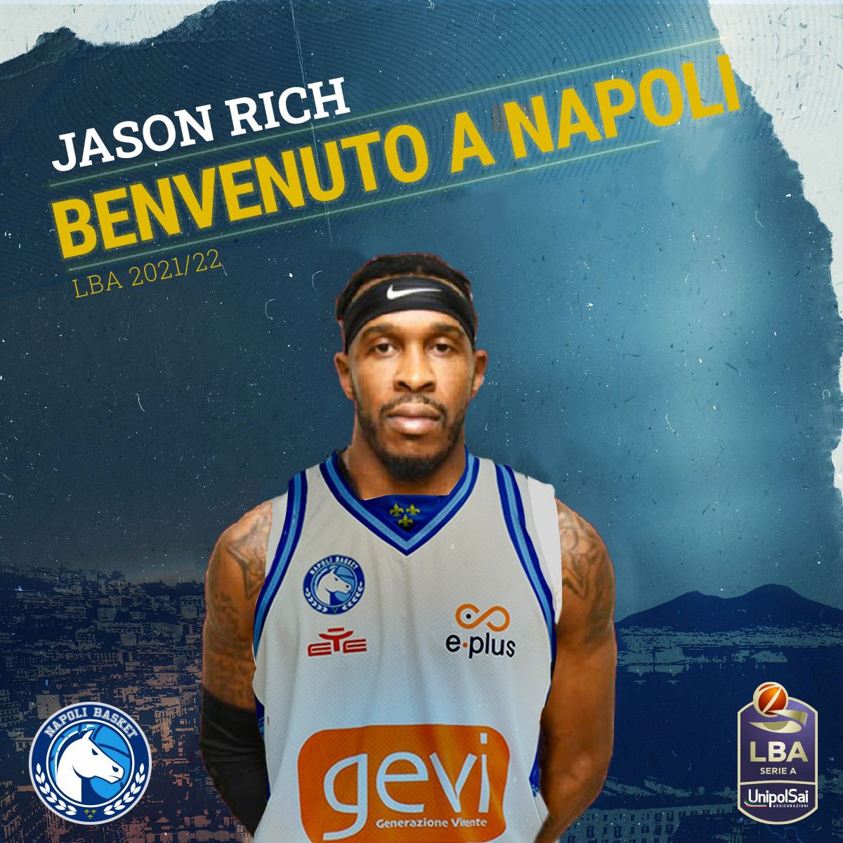 #LBA – GeVi Napoli, ufficiale l’arrivo di Jason Rich